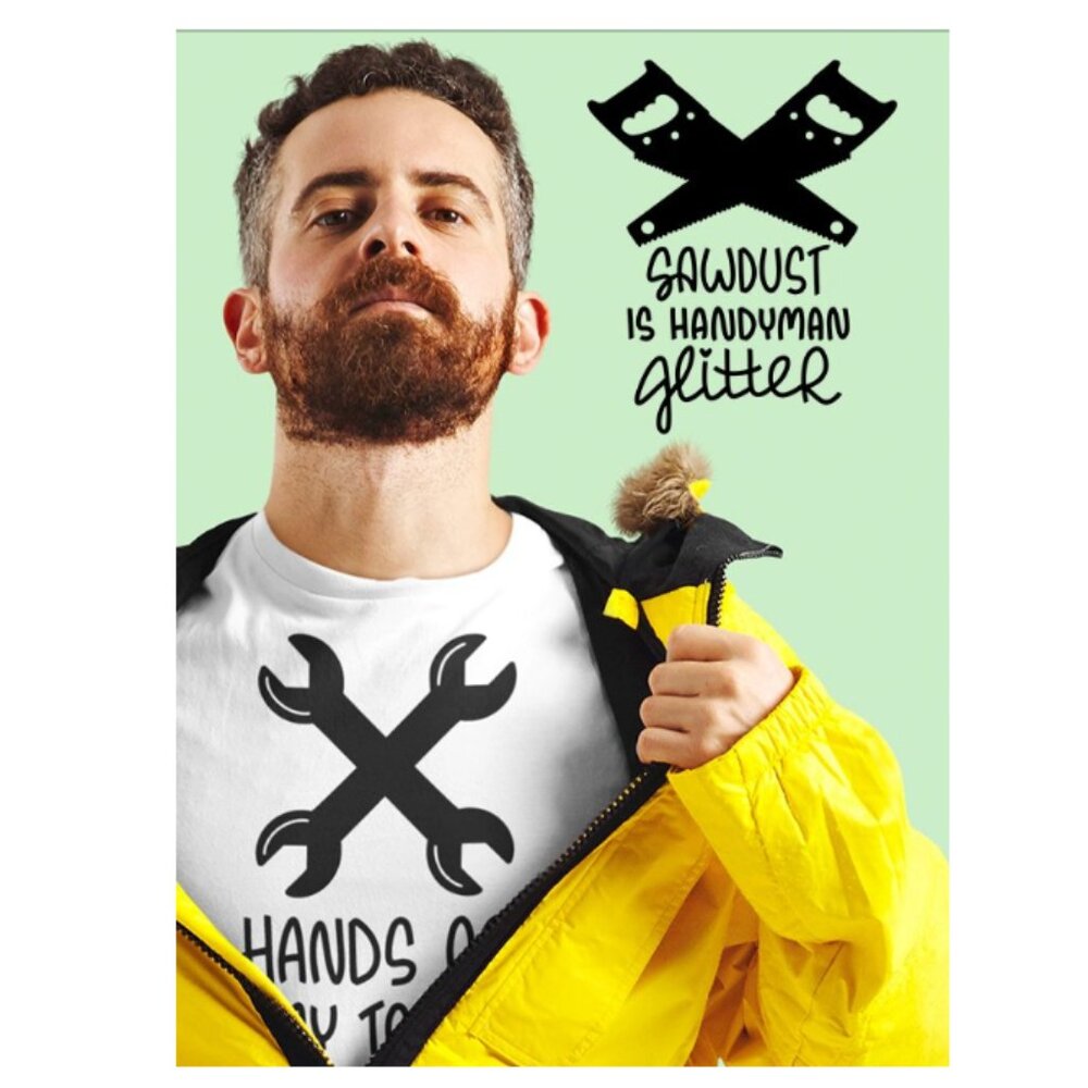 Handyman Shirt Funny Quotes Design for Repairman on T-Shirts, Tote bag, Sign NWT